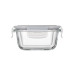 Контейнер для зберігання харчових продуктів ARDESTO Gemini 0.31л, боросилікатне скло, пластик, квадратний, прозорий