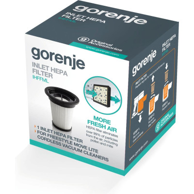 Фильтр для пылесосов Gorenje Filter HEPA SVC216FMLW, 737076 ( IHFFML)