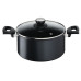 Tefal Каструля Unlimited, скляна кришка, 5,3 л, чорний, алюміній