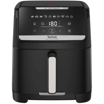 Мультипечь Tefal Easy Fry Silence XXL, 1800Вт, чаша-7л, сенсорное управление, 10 программ, пластик, черный