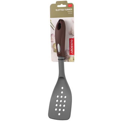 ARDESTO Лопатка Gemini, 32см, нейлон, нержавіюча сталь, пластик, сіро-коричневий ARDESTO Лопатка Gemini, 32см, нейлон, нержавіюча сталь, пластик, сіро-коричневий