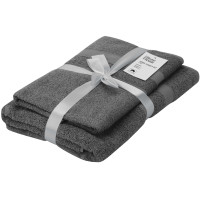 Набір рушників махрових ARDESTO Splendid 50х90см, 70х140см, 2шт, 100% бавовна, сірий темний