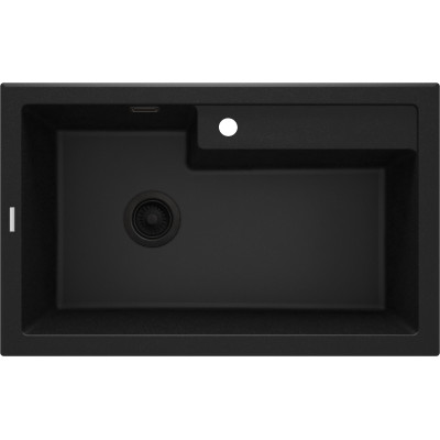 Мийка кухонная Deante Eridan, граніт, прямокутник, без крила, 800х500х214мм, чаша - 1, врізна, графіт металік Мийка кухонная Deante Eridan, граніт, прямокутник, без крила, 800х500х214мм, чаша - 1, врізна, графіт металік