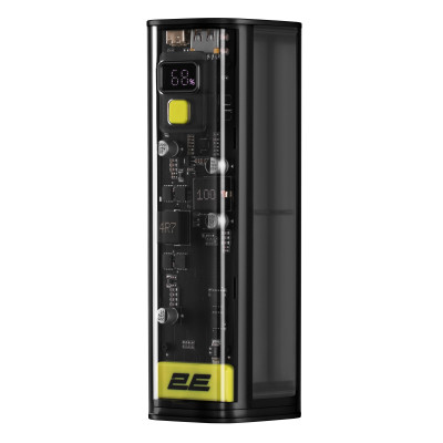 Аккумулятор портативный литий-ионный Power Bank 2E Сrystal 24000мА·ч, 100Вт 2E-PB7200PD