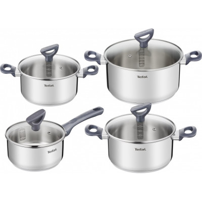 Tefal Набір посуду Daily Cook, 8 предметів, нерж.сталь G712S855