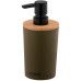 Диспенсер для мила ARDESTO Minimalism 380мл, поліпропілен, бамбук, зелений темний