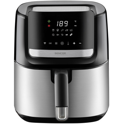 Мультипечь Sencor Vita Fryer, 1600Вт, чаша-6,5л, сенсорное рулев., 10 программ, пластик, нержавеющая сталь-черный