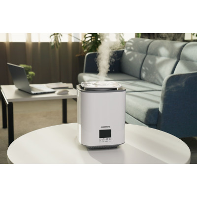 Зволожувач повітря ARDESTO ультразвуковий, 25м2, 3.1л, 250мл/г, електр. кер-ння, верх. залив води, дисплей, білий Зволожувач повітря ARDESTO ультразвуковий, 25м2, 3.1л, 250мл/г, електр. кер-ння, верх. залив води, дисплей, білий