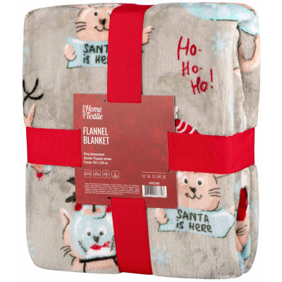 Плед ARDESTO Flannel 160х200см, 100% поліестер, різдвяні котики Плед ARDESTO Flannel 160х200см, 100% поліестер, різдвяні котики
