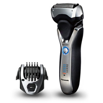 Бритва електр. Panasonic сіткова, 10000 об/хв, бритв.головок-3, Li-Ion, сух.+волог., тример, срібно-чорний Бритва електр. Panasonic сіткова, 10000 об/хв, бритв.головок-3, Li-Ion, сух.+волог., тример, срібно-чорний