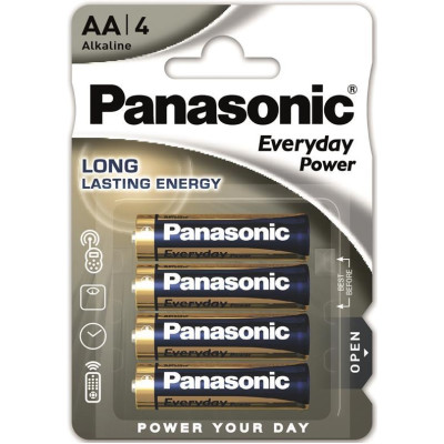 Батарейка Panasonic EVERYDAY POWER лужна AA блістер, 4 шт.