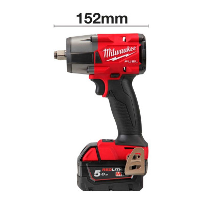 Гайковерт ударний акумуляторний Milwaukee M18 FMTIW2F12-502X 18В АКБ 2х5А·год 0-2575об/хв 881Нм 1/2