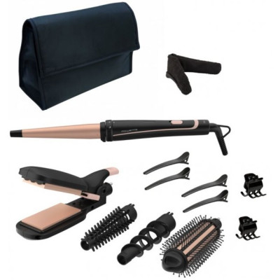 Мультистайлер Rowenta Infinite Looks 14 IN1, >300Вт, >190С, 5 насадок, кейс, аксесуари, кераміка, чорний