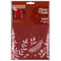 Ранер ARDESTO Happy Holidays, 40х140см, 90% поліестер, 10% бавовна, червоний