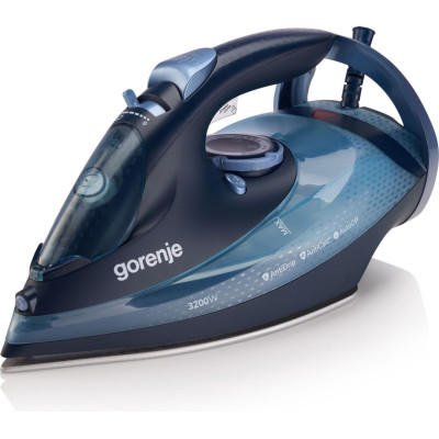 Утюг Gorenje, 3250Вт, 420мл, паровой удар-250гр, вертикальное отпаривание, антинакипь, автоотключение, керамическая подошва, черно-синий SIH3200DB Утюг Gorenje, 3250Вт, 420мл, паровой удар-250гр, вертикальное отпаривание, антинакипь, автоотключение, керамическая подошва, черно-синий SIH3200DB