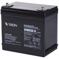 Аккумуляторная батарея Vision FM, 12В, 55А/час, AGM (6FM55E-X)