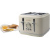 Тостер Gorenje, 950Вт, функц. розморожування, автовідключення, пластик + металл, бежевий
