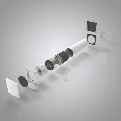 Рекуператор Ventoxx Harmony 0,5м пульт дистанційного керування LED-індикація пластикова решітка