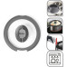 Кришка Tefal Ingenio 26см, скло, силікон, прозоро-чорний