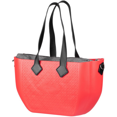 Сумка Nuvita MyMia ручки еко-шкіра, килимок, ремені для коляски, червоно-чорний Сумка Nuvita MyMia ручки еко-шкіра, килимок, ремені для коляски, червоно-чорний