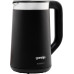 Электрочайник Gorenje 1.7л, Strix контроль, LED дисплей, черный
