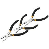 Плоскогубці Tolsen комбіновані, подовжені, бокорізи, набір 3шт