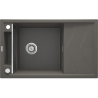 Мийка кухонна Deante Magnetic, граніт, прямокут., з крилом, 820х500х219мм, чаша - 1, накладна, антрацит Мийка кухонна Deante Magnetic, граніт, прямокут., з крилом, 820х500х219мм, чаша - 1, накладна, антрацит