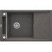 Мийка кухонна Deante Magnetic, граніт, прямокут., з крилом, 820х500х219мм, чаша - 1, накладна, антрацит