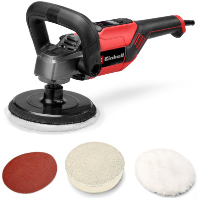 Полірувальна машина Einhell CC-PO 1100/150 CE 1100Вт 150мм 500-3500об/хв підтримка обертів 2.11кг Полірувальна машина Einhell CC-PO 1100/150 CE 1100Вт 150мм 500-3500об/хв підтримка обертів 2.11кг