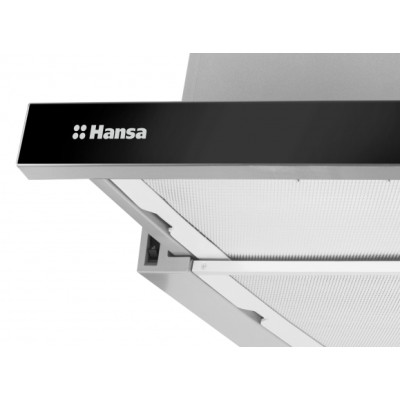 Витяжка Hansa телескопічна, 60см, 425м.куб/год., чорний+нержвійка (OTS6226IH)