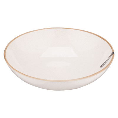 ARDESTO Тарілка супова Apulia, 820мл, 20.8см, кераміка, кремовий