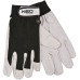 Neo Tools Рукавички робочі, свиняча шкіра, фіксація зап'ястя, р.8, чорно-білий
