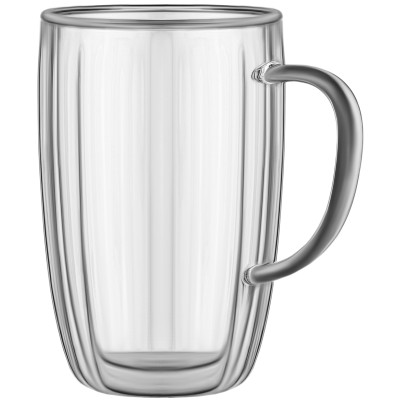 Набір чашок з ручками і подвійними стінками ARDESTO 350мл, 2шт, боросилікатне скло, прозорий Набір чашок з ручками і подвійними стінками ARDESTO 350мл, 2шт, боросилікатне скло, прозорий