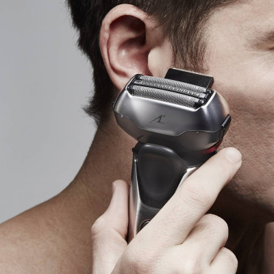 Бритва електр. Panasonic сіткова, 13000 об/хв,  бритв.головок-3, Li-Ion, сух.+волог., тример, сірий