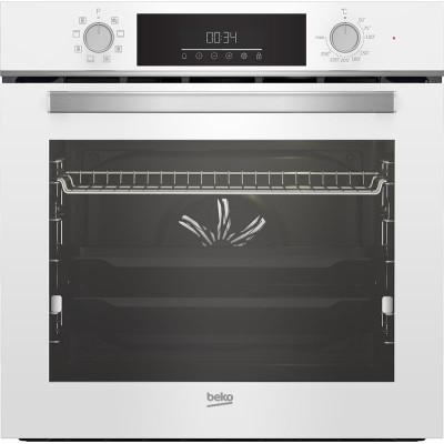Духовой шкаф Beko электрический, 72л, A, дисплей, конвекция, телескоп, белый (BBIM14300WMS)