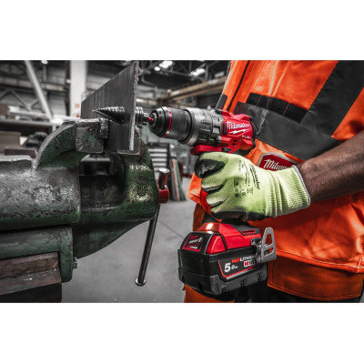 Набір із двох акумуляторних інструментів Milwaukee M18 M18FPP2A3-502X шурупокрут-дриль M18 FPD3-0X гвинтоверт ударний M18 FID3-0X акб М18 1х5А·год ЗП M12-18FC TURBO кейс