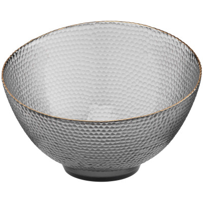 Салатник ARDESTO Commelina, 22см, скло, сірий