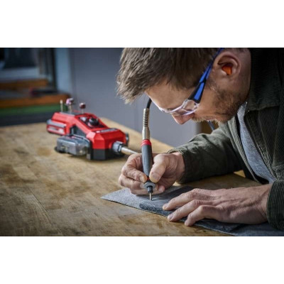 Шліфмашина шліфувально-гравірувальна акумуляторна Einhell TE-MT 18/34LI-Solo PXC 18В 5000-34000об/хв гнучкий вал 92см 1.4кг без АКБ та ЗП