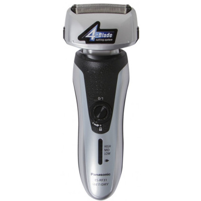 Бритва електр. Panasonic сіткова, 10000 об/хв, бритв.головок-4, Li-Ion, сух.+волог., тример, срібний Бритва електр. Panasonic сіткова, 10000 об/хв, бритв.головок-4, Li-Ion, сух.+волог., тример, срібний