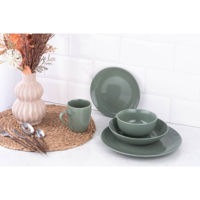 Салатник ARDESTO Capri, 510мл, 13.8см, фарфор, зеленый