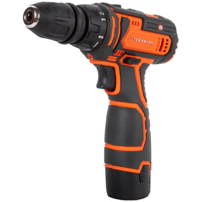 Шурупокрут-дриль акумуляторний Tekhmann TCD-12/2 BS Kit 12В 1х2А·год 30Нм 0-400·1400об/хв 1кг кейс з приляддям