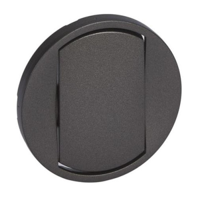 Лицьова панель 1-клавішного вимикача Legrand Celiane, графіт