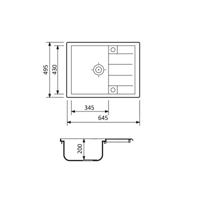 Набір кухонний Adamant Anila, штучний камінь, прямокут., з крилом, 645х495х200мм, чаша - 1, врізна, Old stone + змішувач Набір кухонний Adamant Anila, штучний камінь, прямокут., з крилом, 645х495х200мм, чаша - 1, врізна, Old stone + змішувач