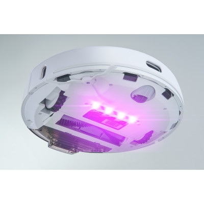 Sencor Робот-пилосос, 400Вт, h=9,8см, вологе прибирання, конт пил -0,45л, вода -0,24л, НЕРА, білий SRV9350WH