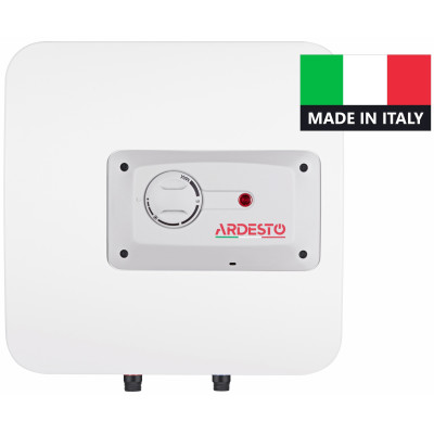 Водонагрівач електр. ARDESTO компакт, 10л, 1,2кВт, монтаж над мийкою, мех. кер-ння, A, Італія, білий Водонагрівач електр. ARDESTO компакт, 10л, 1,2кВт, монтаж над мийкою, мех. кер-ння, A, Італія, білий