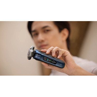 Бритва електр. Philips Series i9000 Prestige SkinIQ,  бритв.головок-3, Li-Ion, сух.+волог., індикатор заряду, твердий чохол, синій