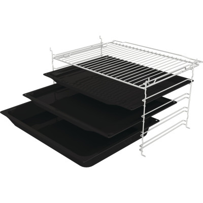 Gorenje Духова шафа електрична, 77л, A+, пара, дисплей, піроліз, чорний