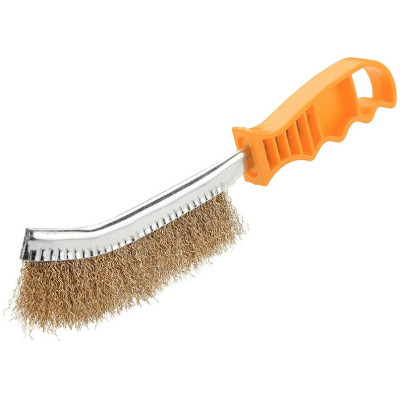 Щітка пряма Tolsen, рифлений дріт 0.3мм, 120мм, пластикове руків'я