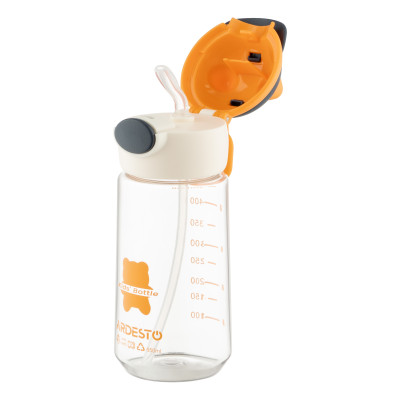 Пляшка для води ARDESTO Bear, 550мл, пластик, оранжевий Пляшка для води ARDESTO Bear, 550мл, пластик, оранжевий