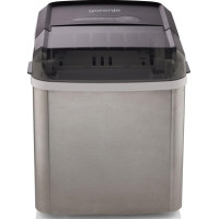 Льодогенератор побутовий Gorenje, 12кг/добу, 1,3л, дисплей, сріблясто - чорний (IMD1200SB)